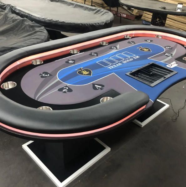 高品質人気推薦 ポーカー テーブル240 120 80cmポーカーテーブル チップ 競技用テーブル LEDライト高品質人気推薦 ポーカー テーブル240 120 80cmポーカーテーブル チップ 競技用テーブル LEDライト