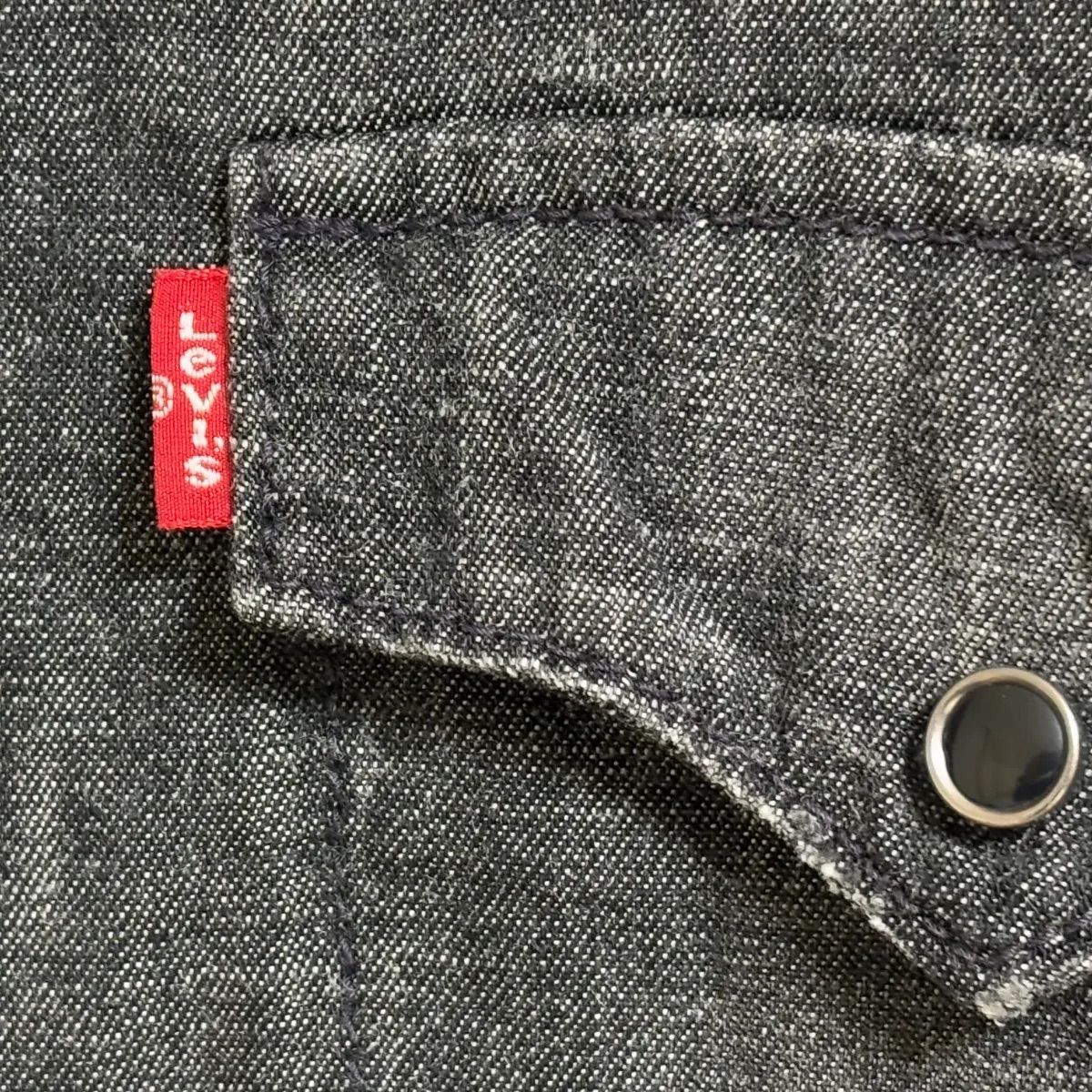 リーバイス 60507ブラックデニム シャツ 長袖 ジッパー ジャケット 先 