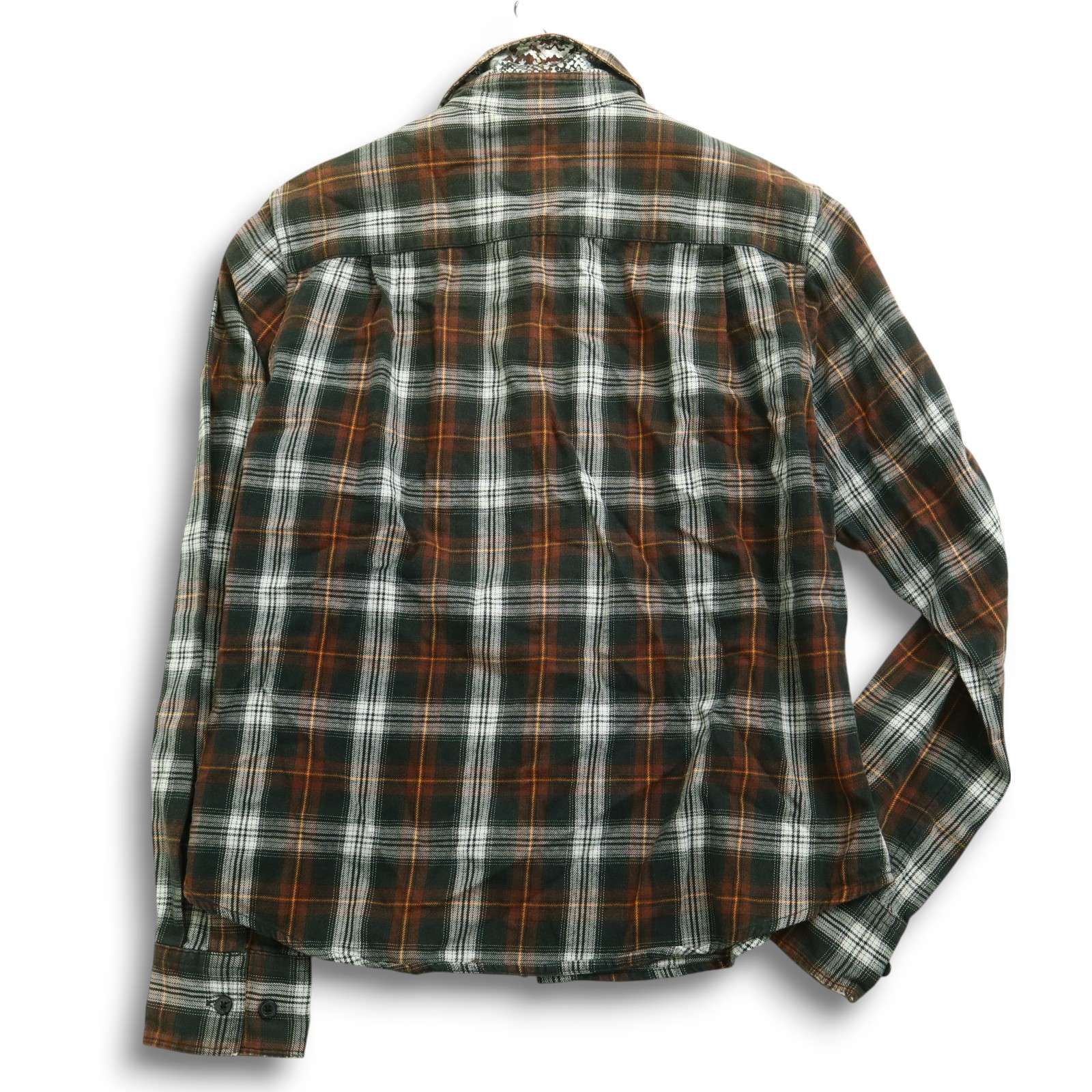 PPFM ペイトンプレイス 秋冬 プリント 長袖 チェック ネル シャツ Sz.M メンズ