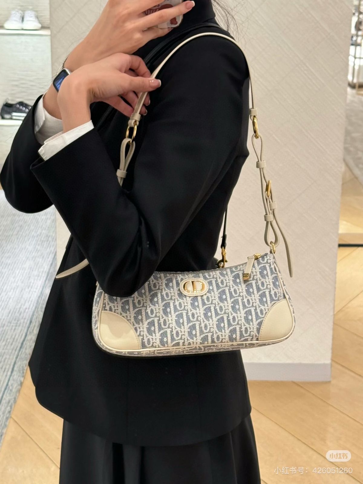 今日特価】DIOR Baguette Hobo Underarm Bag ディオール