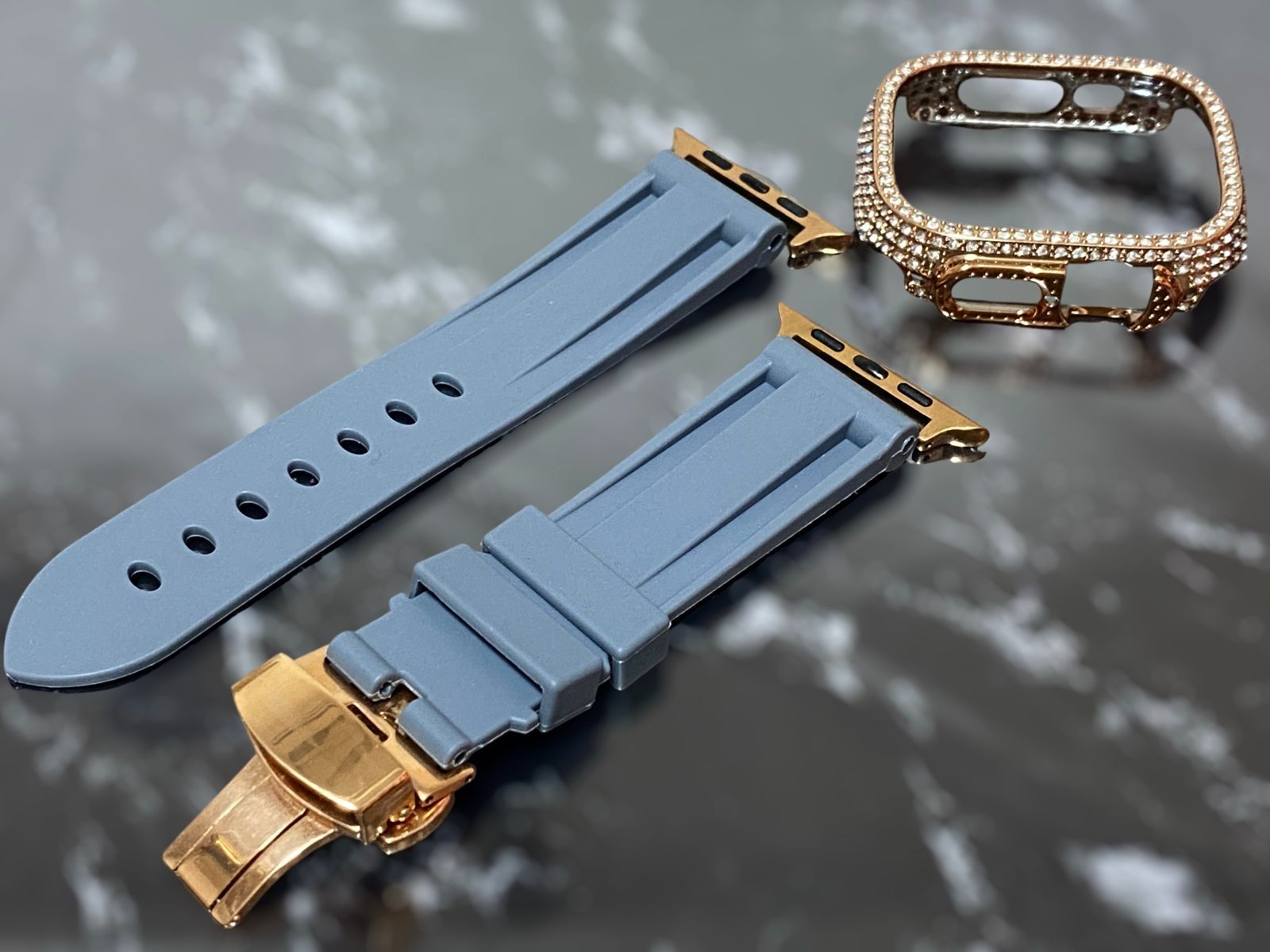 ローズ グレー ultra用 49mm アップルウォッチ ケースカバー