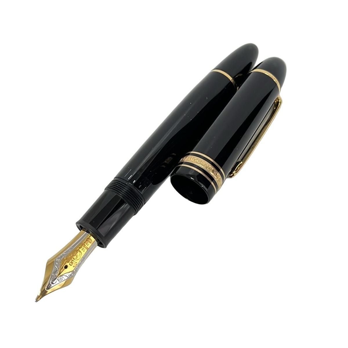 MONTBLANC(モンブラン) 万年筆美品 マイスターシュティック 黒  