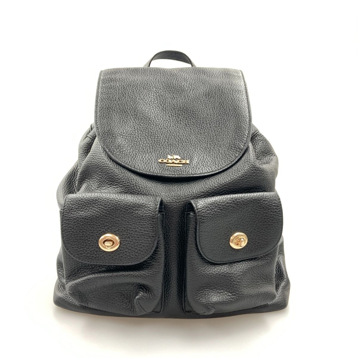 〇〇COACH コーチ Billie Pebbled Leather Backpack ビリー 