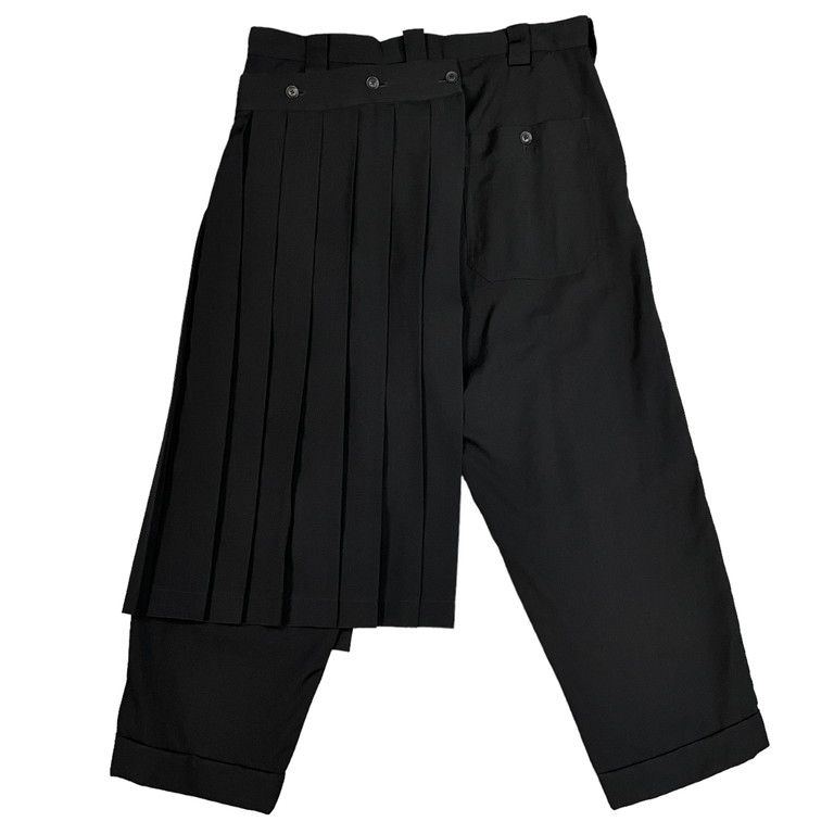 Yohji Yamamoto Pour Homme 18SS ウールギャバジンスカートドッキング 