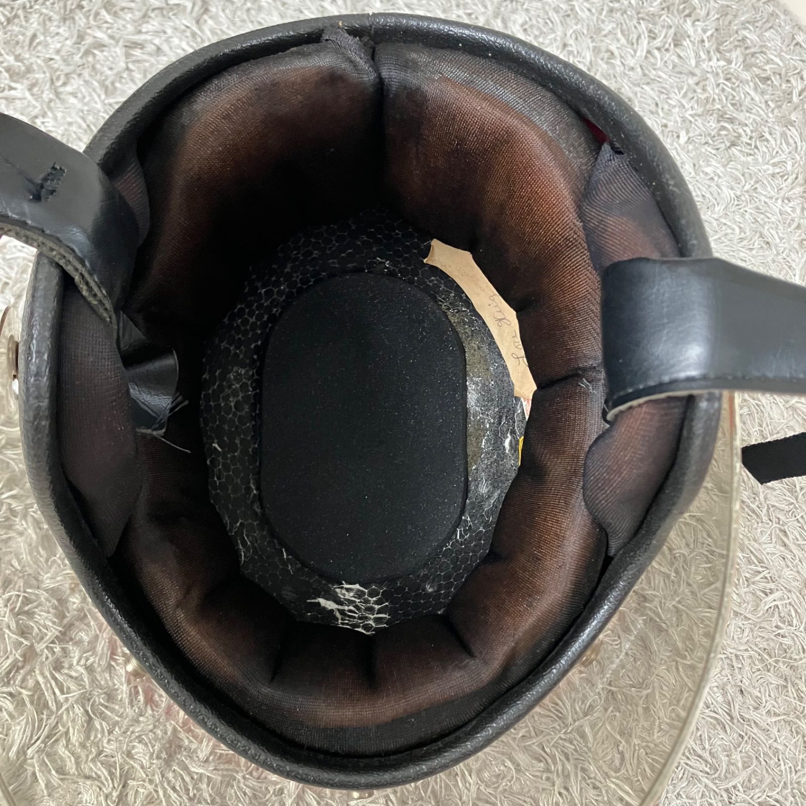 KRW ビンテージヘルメット MODEL2500 1974年製 メタルフレーク 赤 黒 ハーレー BUCO.BELL.ジェット M-Lサイズ 北海道 札幌 MOTORS INC FFCRYSTALESIA_COM