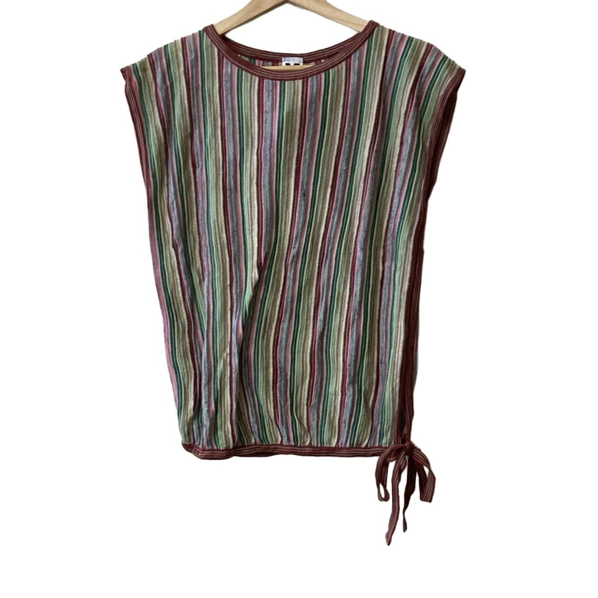 【希少】MMISSONI ミッソーニ　ノースリーブカットソー　シルク混　40 希少】MMISSONI ミッソーニ ノースリーブカットソー シルク混 40