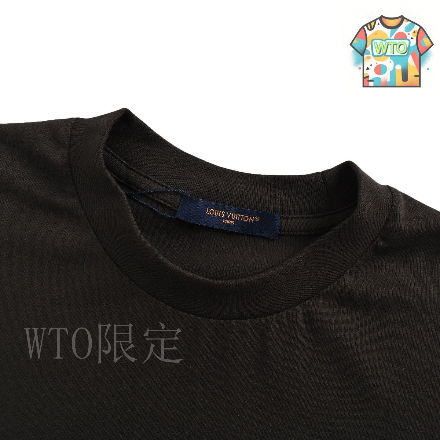 LOUIS VUITTON 立体モノグラム刺繍リネンTシャツ 今日特価】Louis Vuitton 25ss アンティークモノグラム刺繍 T