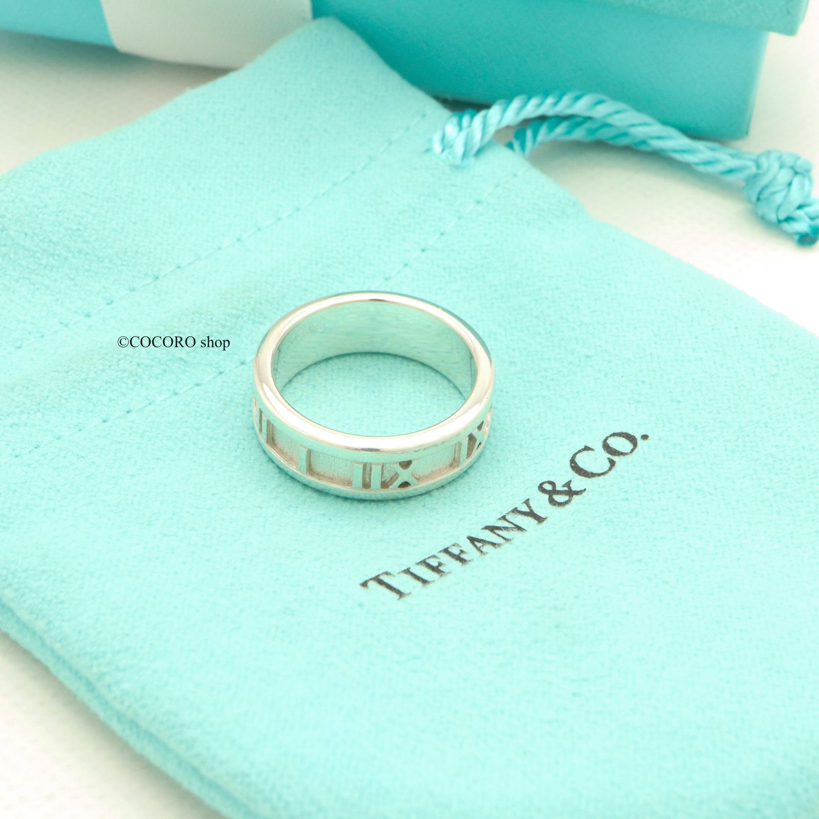 美品】ティファニー TIFFANY＆Co. アトラス ミディアム 11.5 号 リング  