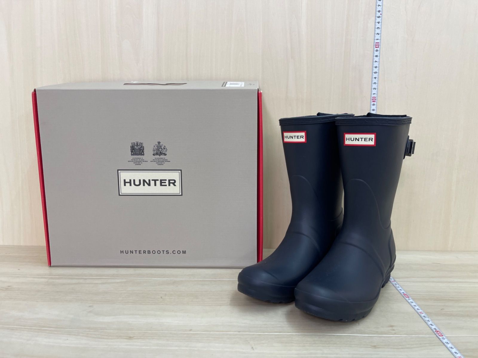 2021新入荷 展示未使用 HUNTER ハンター レインブーツ ショート 23cm