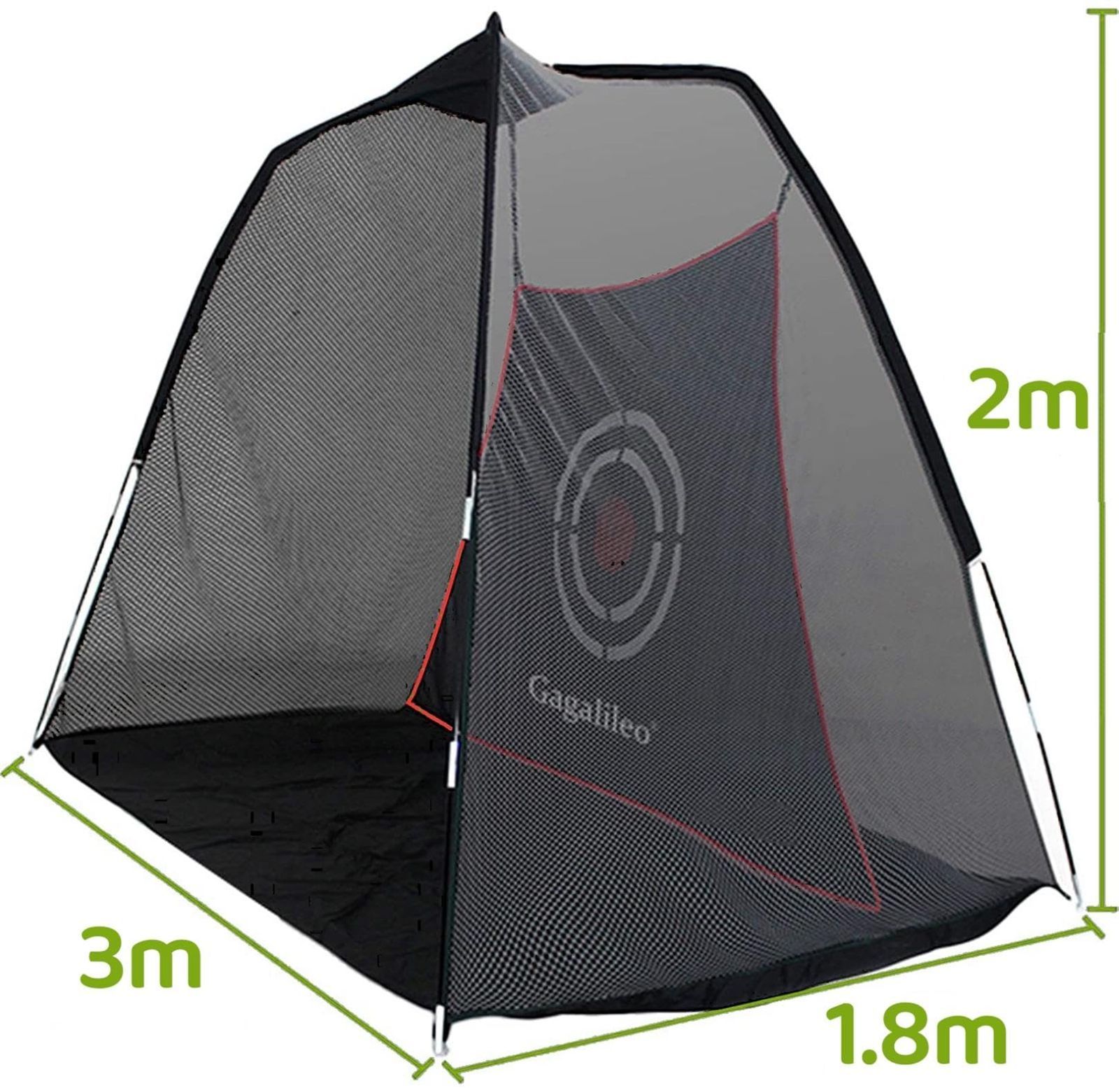 商品 Gagalileo ゴルフネット 自宅練習 設置簡単 キャリーバッグ付き 室内屋外 3x2x1.8m