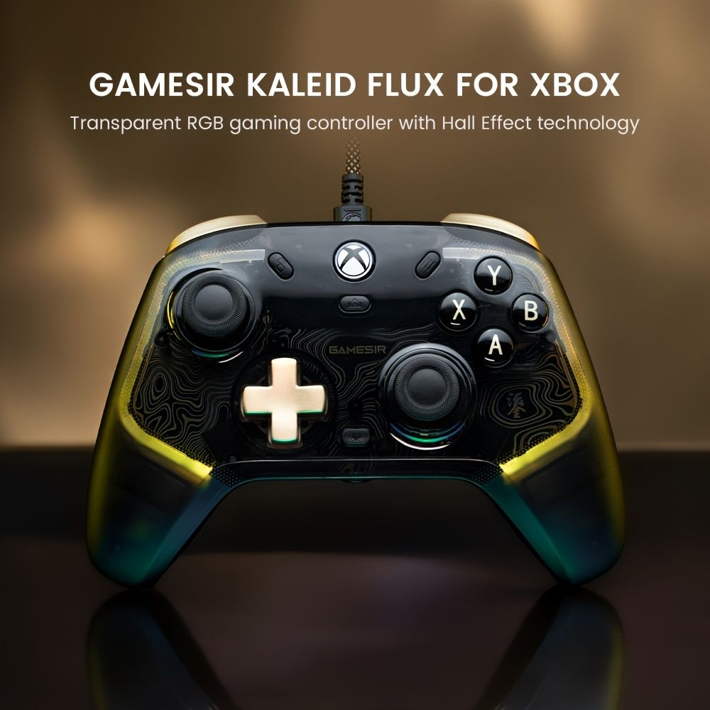 GameSir Kaleid Flux 強化有線コントローラー Xbox 用、RGB 照明とホール効果ジョイスティック、Xbox Series X|S、Xbox One、Windows 10/11 PC 対応 - 公式ライセンス
