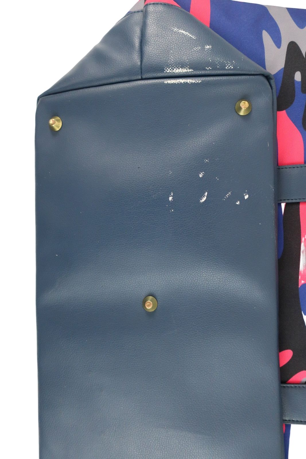 美品】V12(ヴィトゥエルブ) トートバッグ 青系カモフラ柄