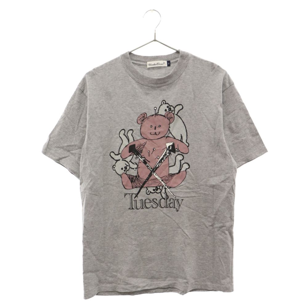 UNDERCOVER (アンダーカバー) 23SS TEE TUESDAY ベアグラフィックプリント半袖Tシャツ グレー カットソー UC1C3802