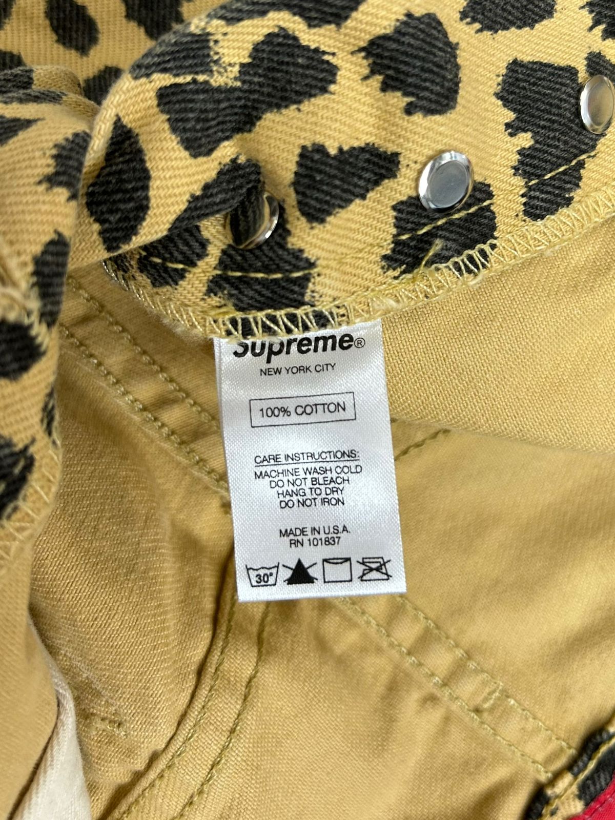 Supreme (シュプリーム) 17SS Washed Denim Shorts Cheetah ショート