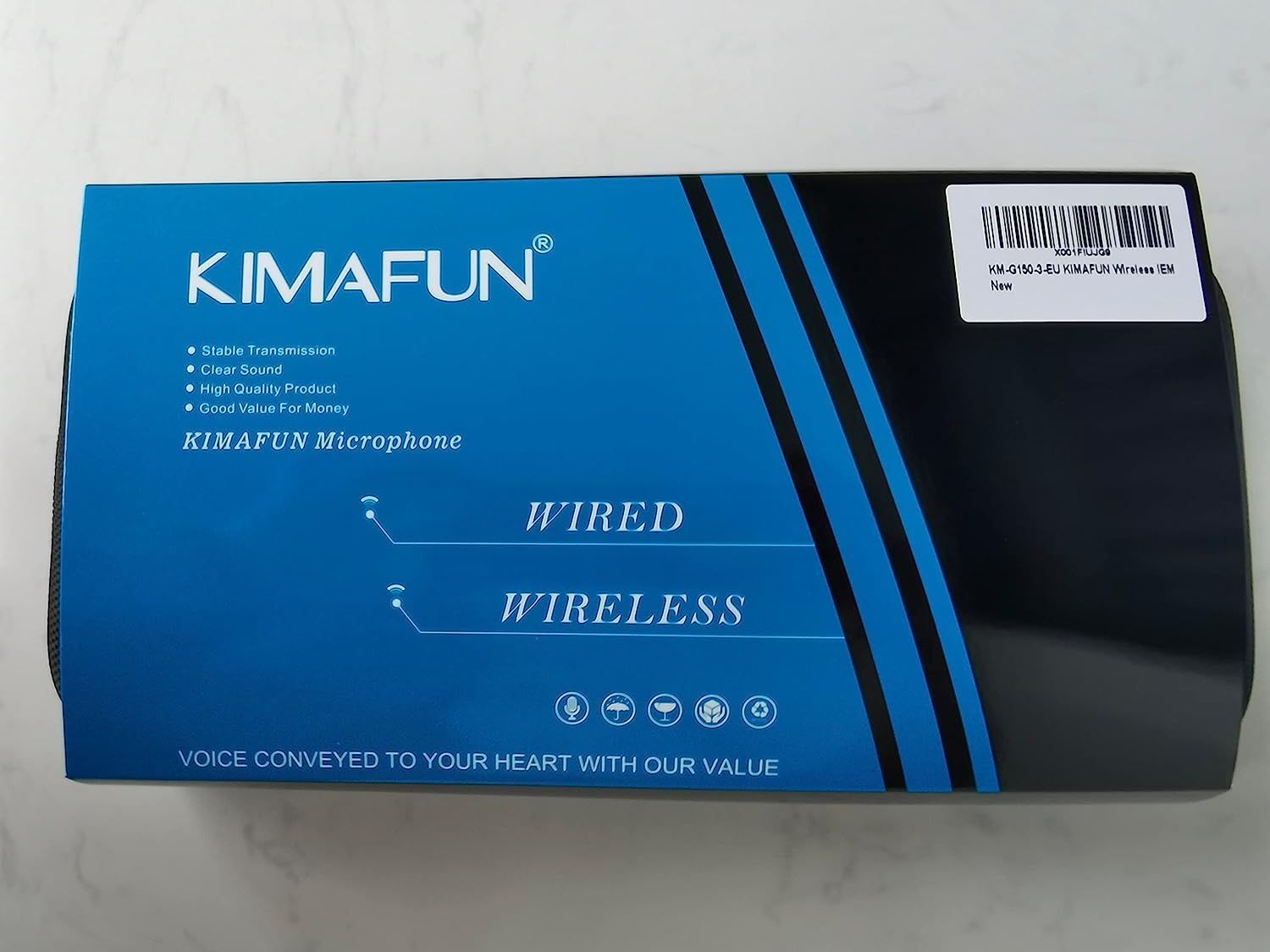 正規品】KIMAFUN 2.4G ワイヤレス インイヤー モニター システム 充電