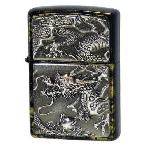 5営業日で発送 ZIPPO ライズメタル 銀龍 亀甲 金 1703189