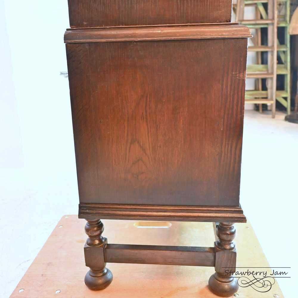 L3612-93 英国アンティーク オーク ガラスキャビネット 食器棚 本棚 L3612-93 英国アンティーク オーク ガラスキャビネット 食器棚