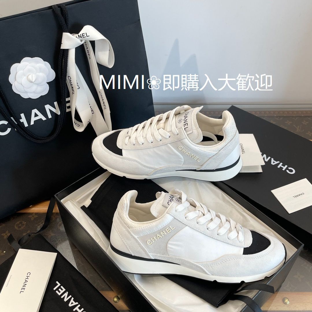 大人気 シャネル ２４SS☆ CHANEL スニーカー スエード - メルカリ