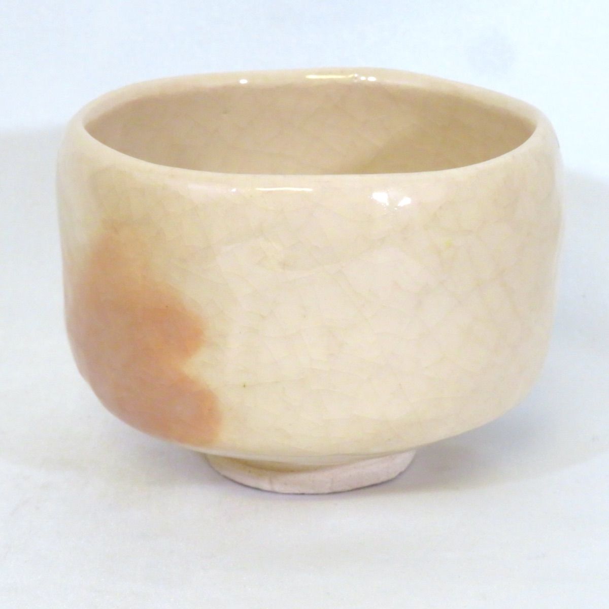 二月の特売品】 七世 川嵜和楽作 白楽 松島茶碗 川崎 茶道具 【 美品 