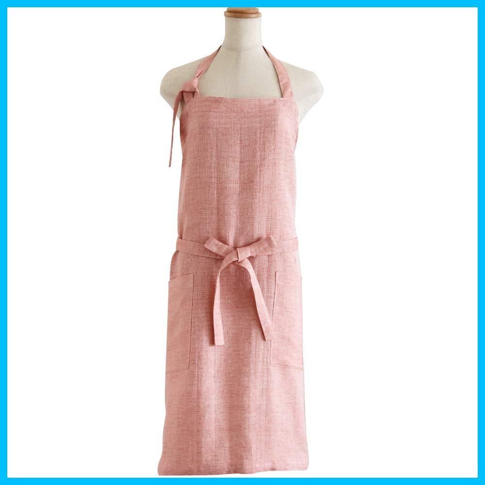 【在庫セール】LINEN MOKU リネン エプロン モク kontex (レッド) コンテックス