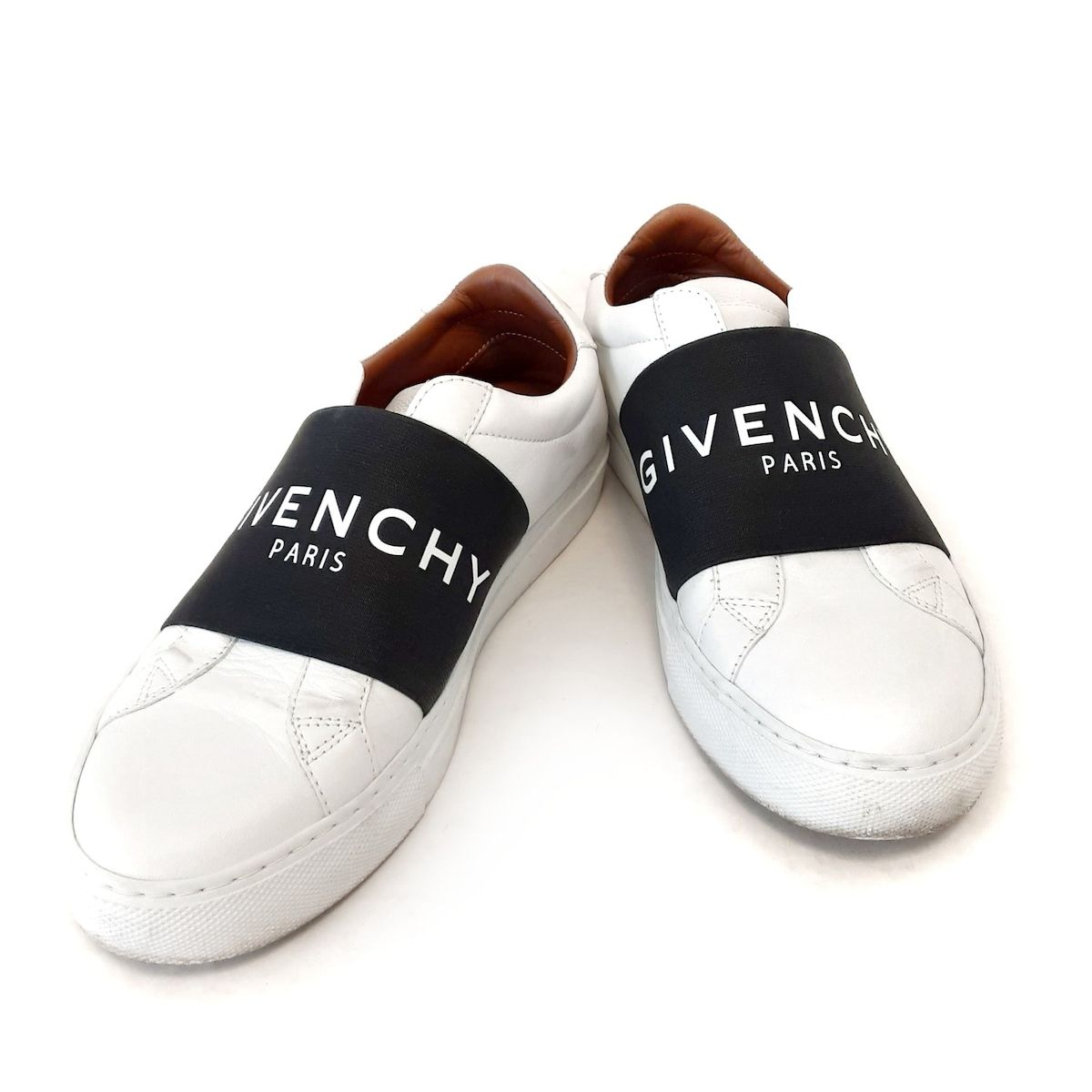 GIVENCHY(ジバンシー) スニーカー 35 レディース - 白×黒 レザー×化学