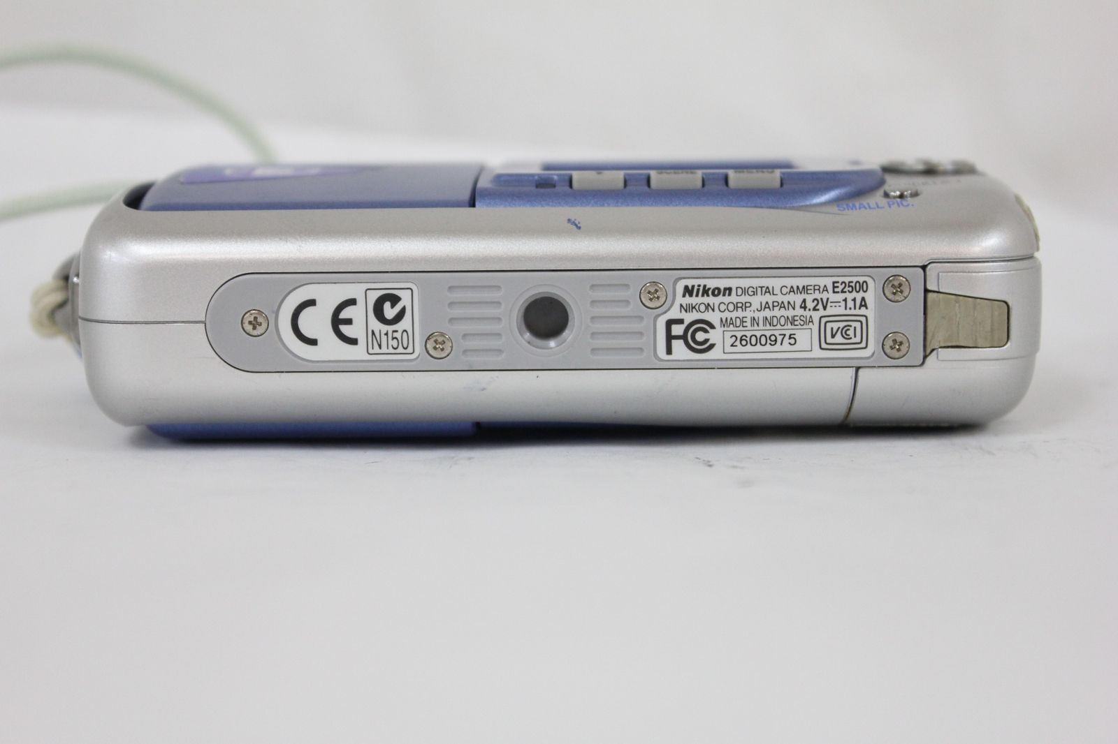 返品保証】 ニコン Nikon Coolpix E2500 ブルー 3x バッテリー