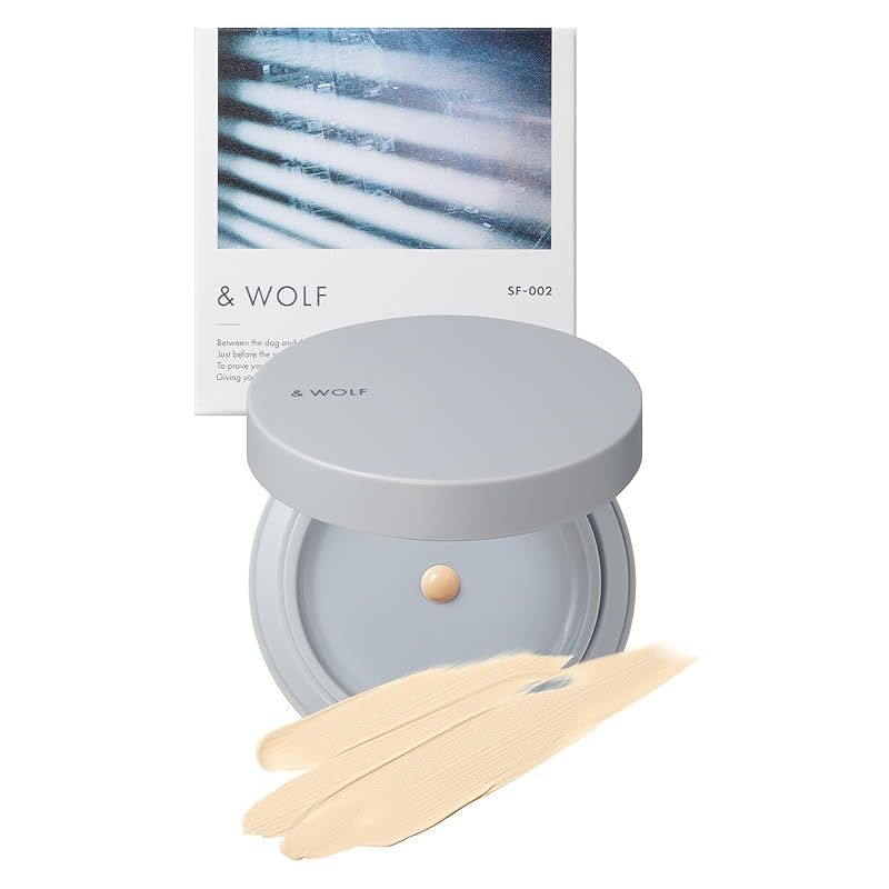【スキンケア発想】なめらか素肌感 ファンデーション u0026wolf 002 lightbeige クリームファンデ 1