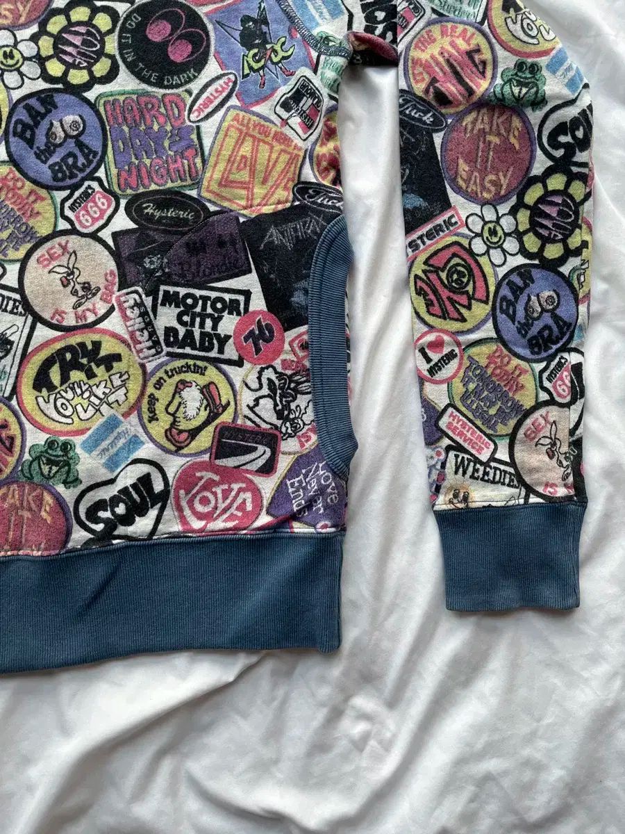 HYSTERIC GLAMOUR ヒステリックグラマー ブルーアーカイブ ブルアカ R カラフル ワッペン パッチ プリンティング スウェットシャツ