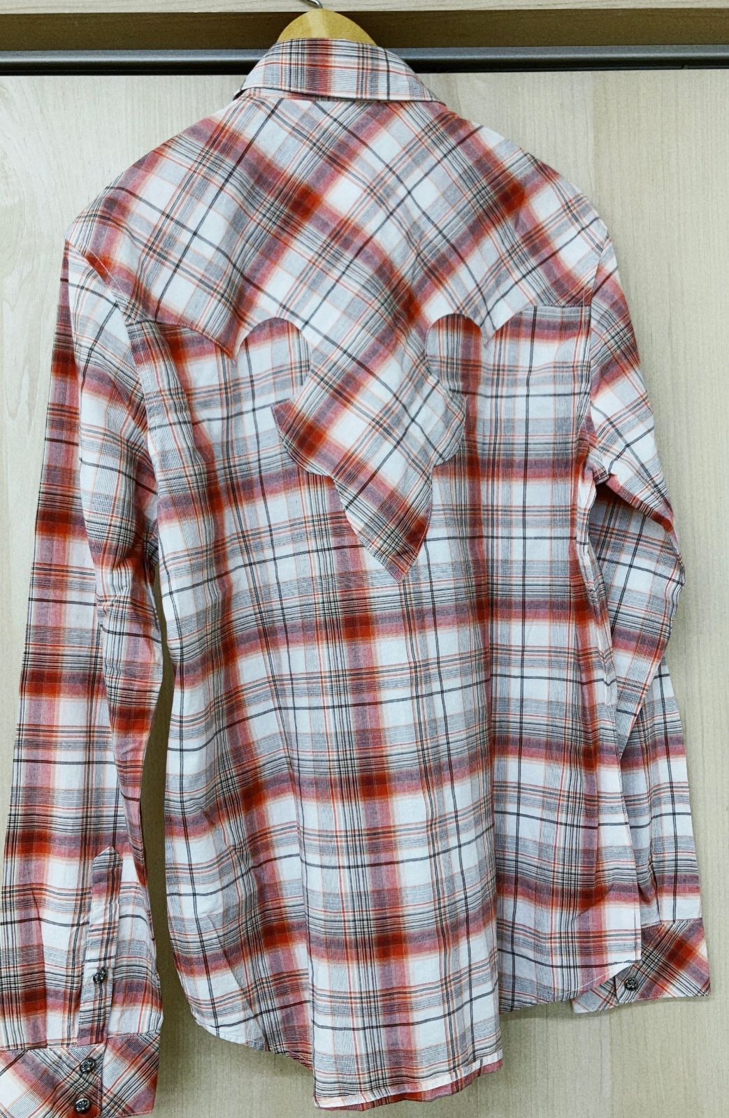 鑑定済】クロムハーツ クロスパッチ チェックシャツ レザー 鑑定済】クロムハーツ クロスパッチ チェックシャツ レザー