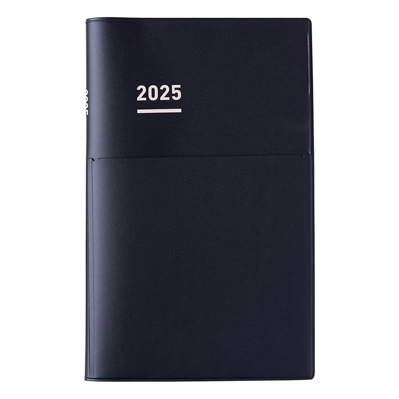 コクヨ ジブン手帳 Biz 手帳 2025 マンスリー ウィークリー A5 スリム マットブラック ニ-JB1D-25 2024年 12月始まり