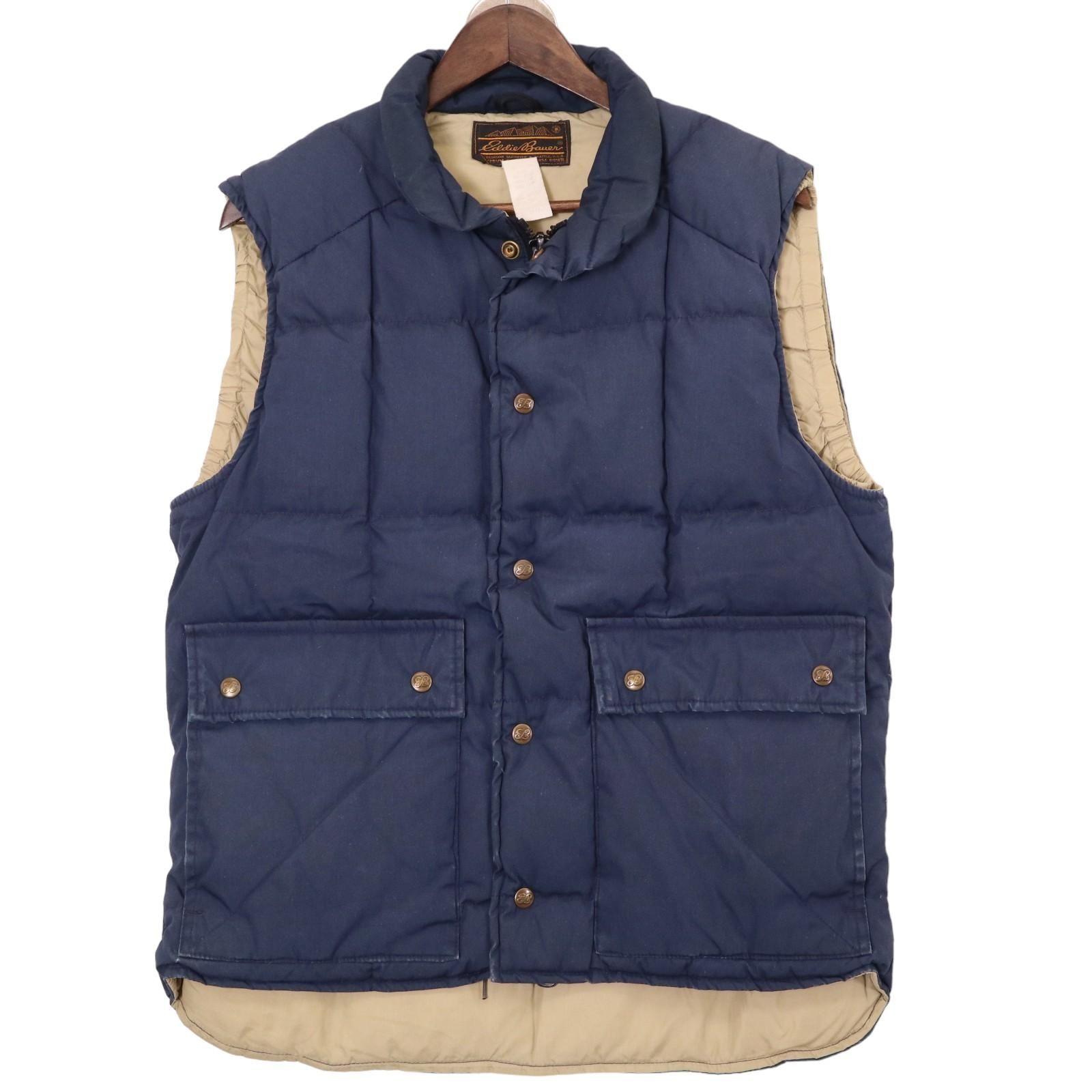 80年代 USA製 Eddie Bauer エディーバウアー ダウンアウター 黒タグ 