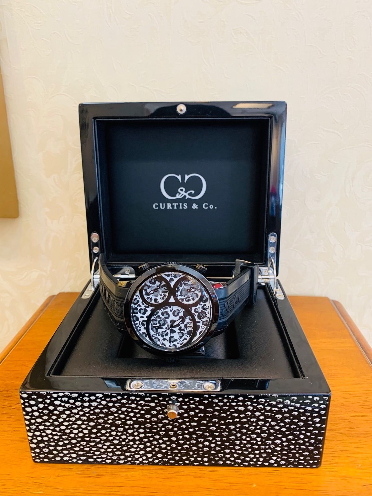 本物 極上品 ☆CURTIS＆CO☆ カーティス フルダイヤモンド 腕時計 - 時計