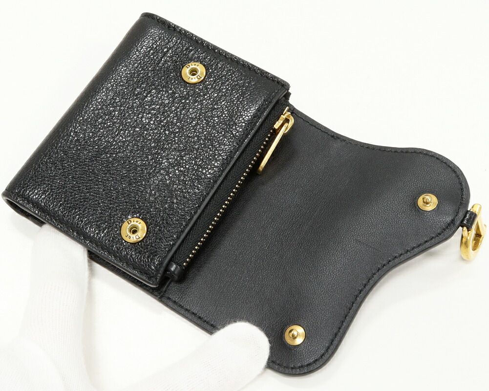 ディオール 三つ折り財布(小銭入れあり) 二つ折り財布 サドルロータス