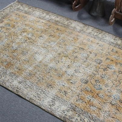 ラグ　ヴィンテージ　アンティーク　クラシカル　トルコ製 トルコ製 ヴィンテージ ラグ オリエンタルデザイン 113×195 cm M