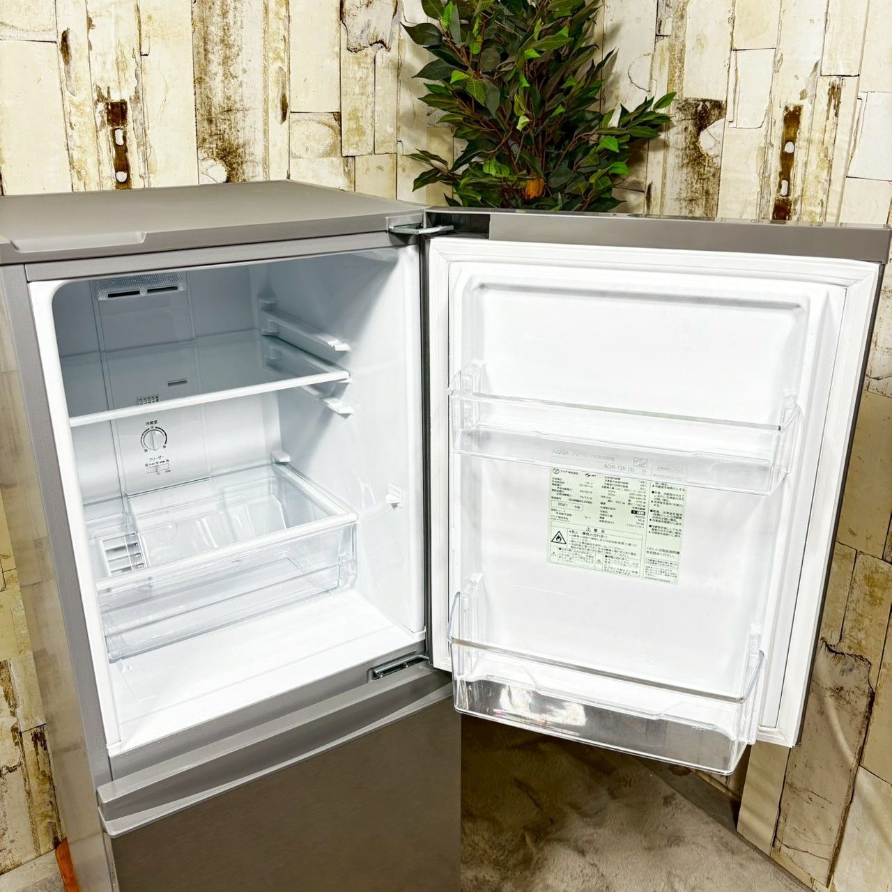 （※専用出品）AQUA AQR-13K(S) 冷蔵庫 126L 2021製 NO76❗️ 配送可能 2021年式 AQUA アクア AQR-13K (S) [冷蔵庫(126L