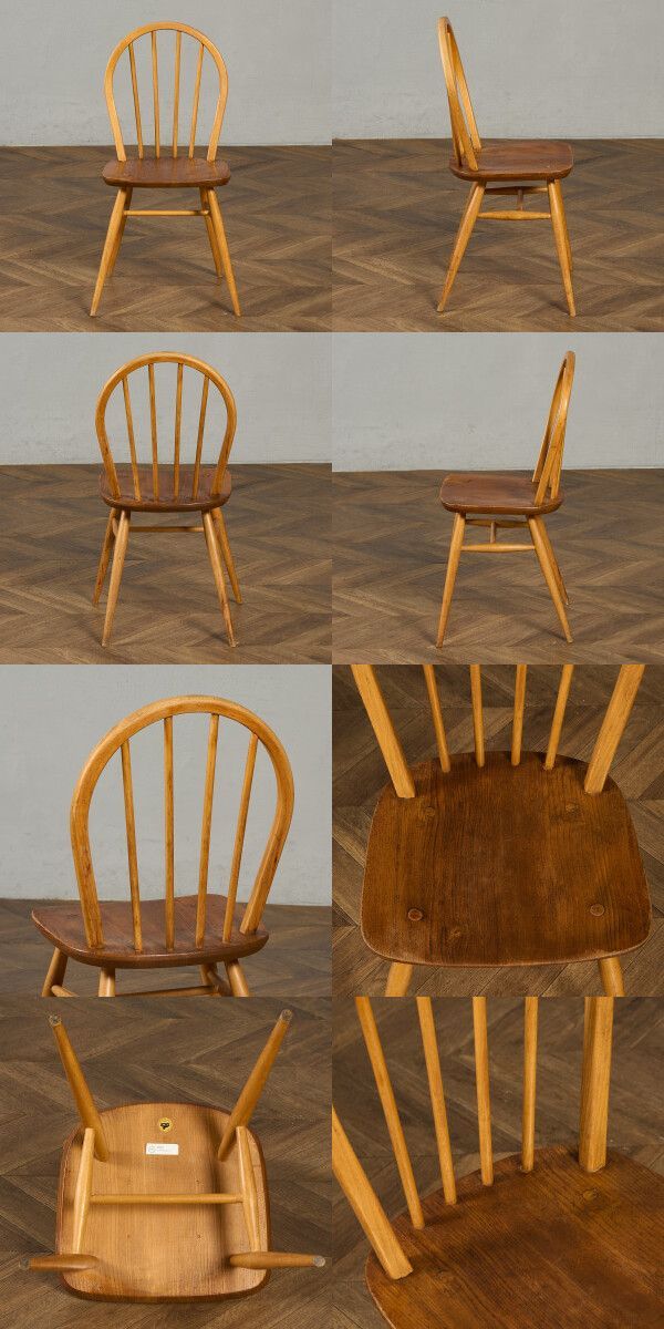 【神奈川県大和市:引き取り限定】ERCOL　アーコール　フープバックチェア アーコールErcol フープバックチェア ブルーラベル