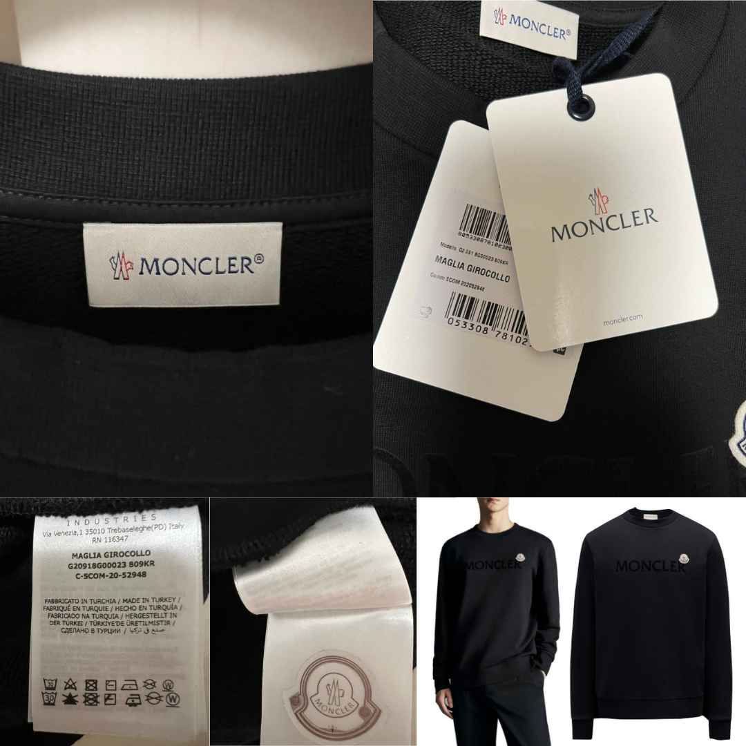 ☆未使用タグ付き・本物保証☆MONCLER レタリングロゴ スウェット S