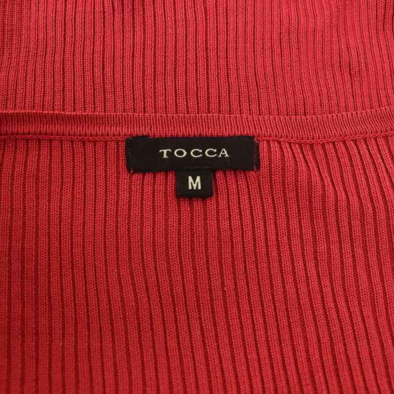 【極美品】TOCCA トッカ　シルクリブボレロ　ショートカーディガン　絹100% トッカ TOCCA シルクリブショートカーディガン ボレロ ニット 七