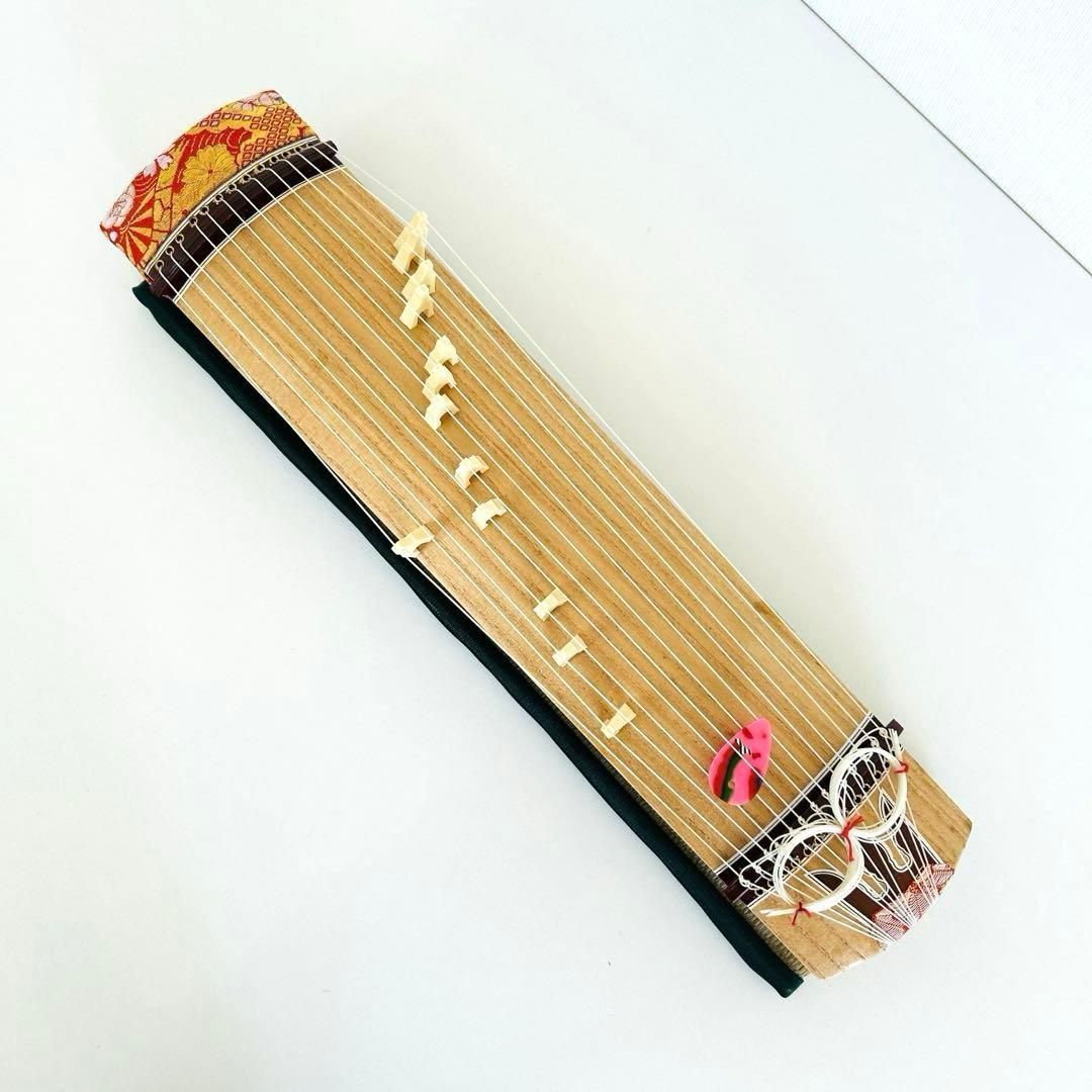 昭和レトロ ミニ 琴13弦 全長約43cm 演奏 和楽器 ミニ畳付き