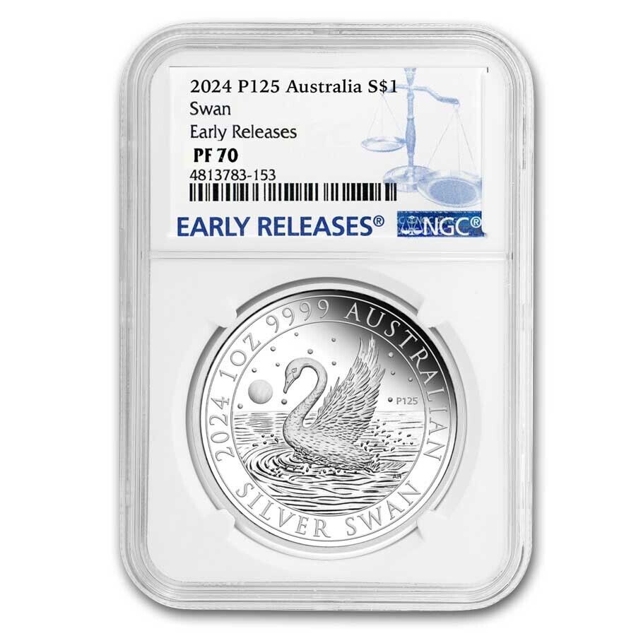 2025 Atralia 1 oz Silver Swan PF-70 NGC ER