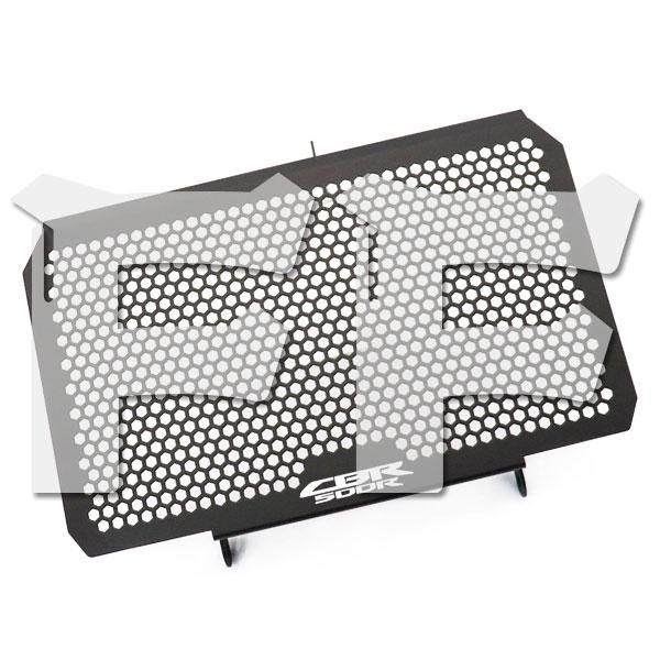送料無料 HONDA ホンダ CBR500R 2017-2023 ラジエーター グリル カバー 保護 オートバイ RADIATOR GUARD ブラック 1枚