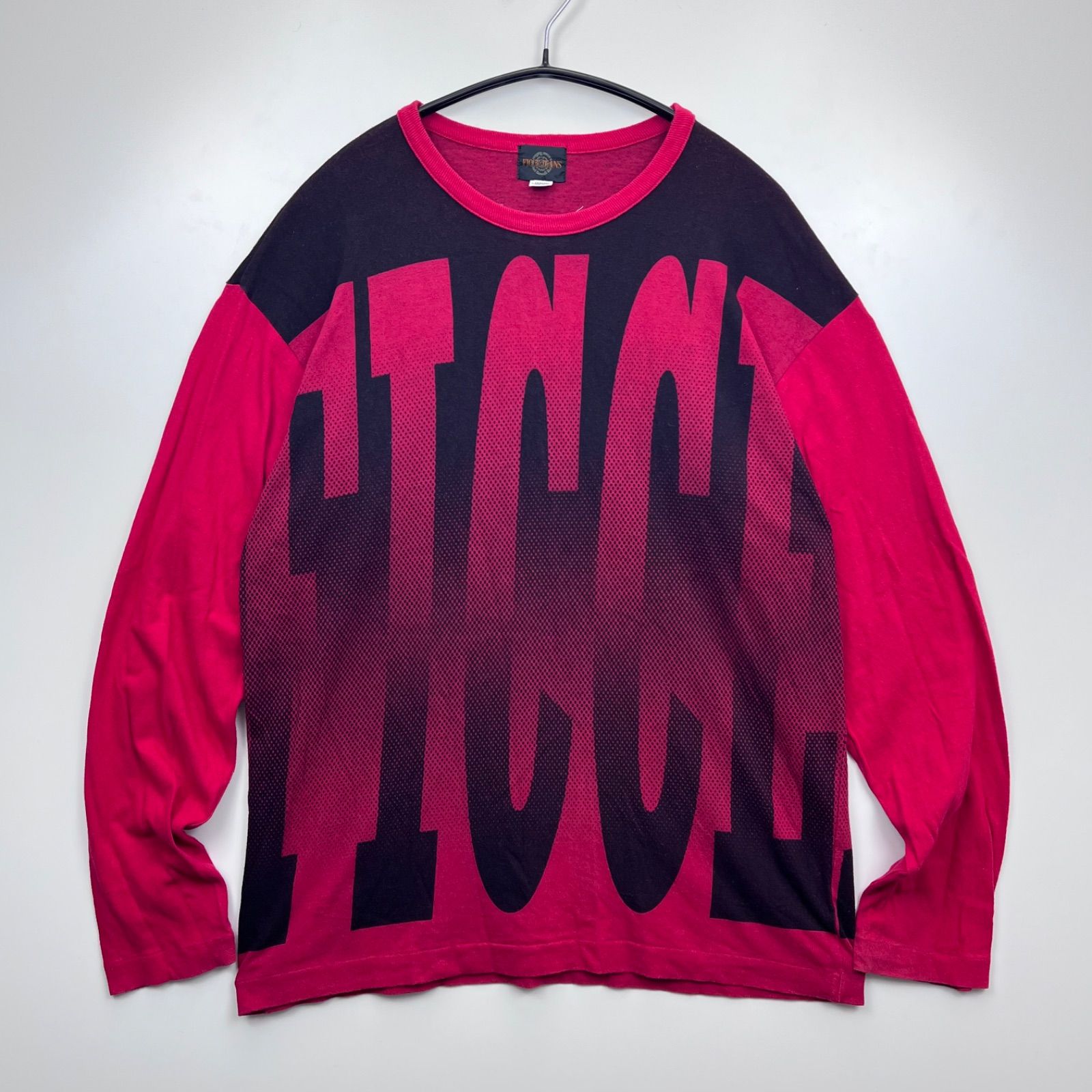 ficce jeans 90s motion logo ls tee t shirts M RED yoshiyuki
