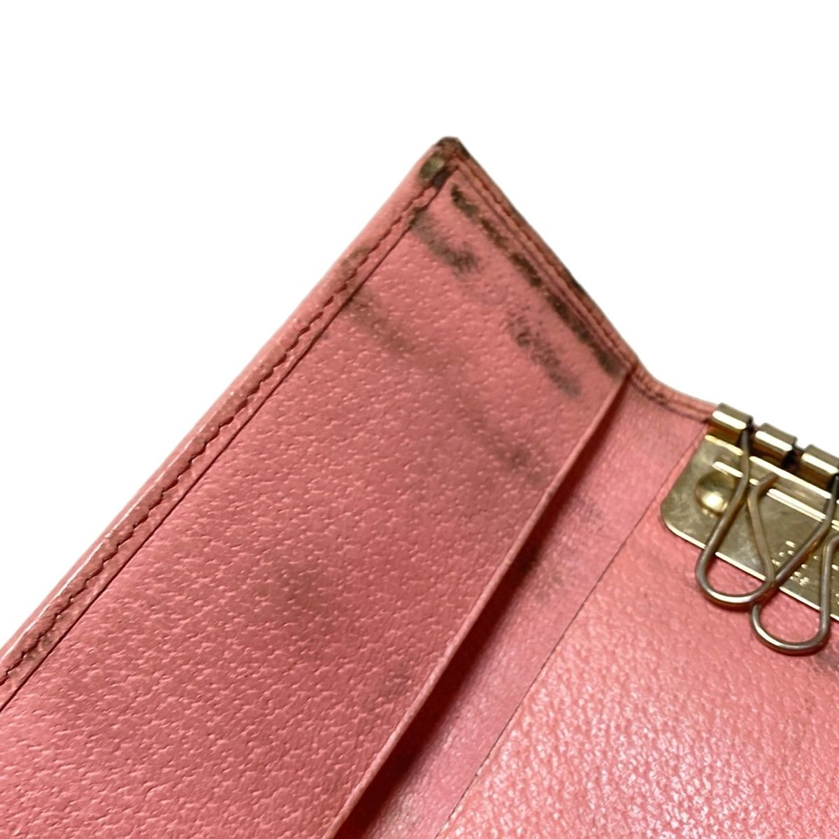 GUCCI キーケース ベージュ/ブラウン/ピンク GUCCI キーケース