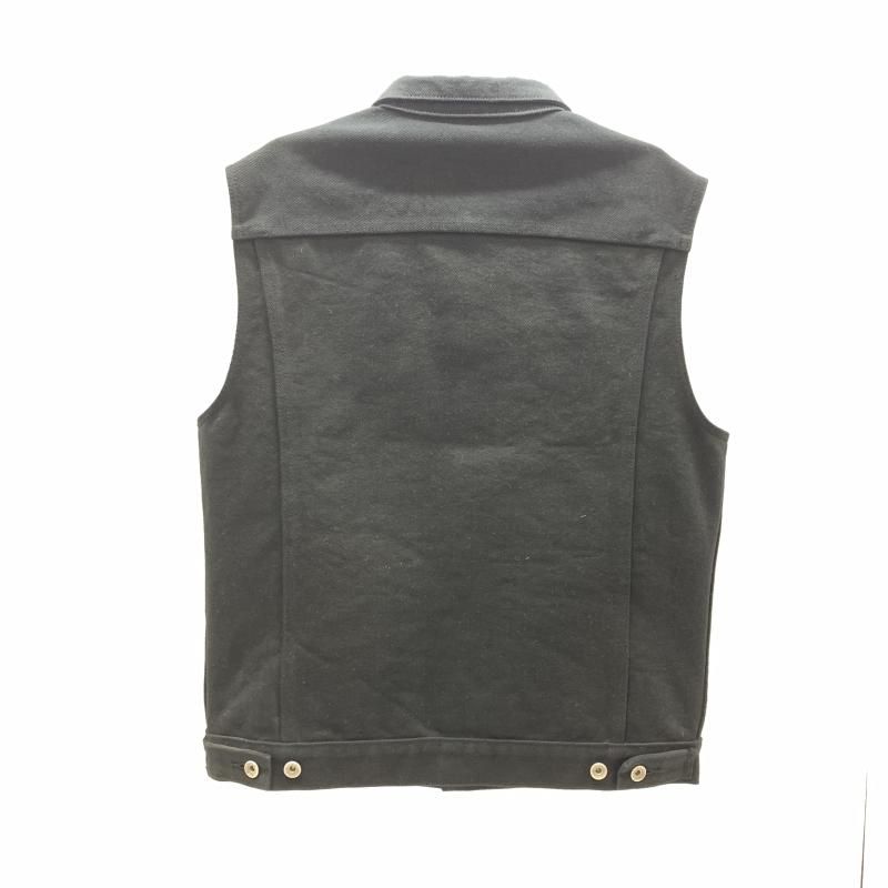 美品　アイアンハート　IRONHEART　黒鎧ベスト　サイズ42 中古】IRON HEART 黒鎧デニムベスト サイズ42 ブラック アイアン