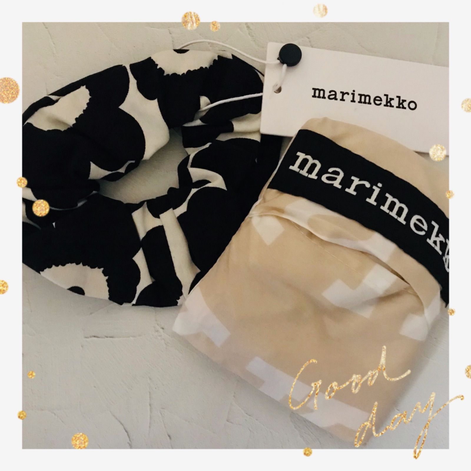 超人気新品 Marimekko マリメッコ エコバッグ\u0026シュシュ 6450円