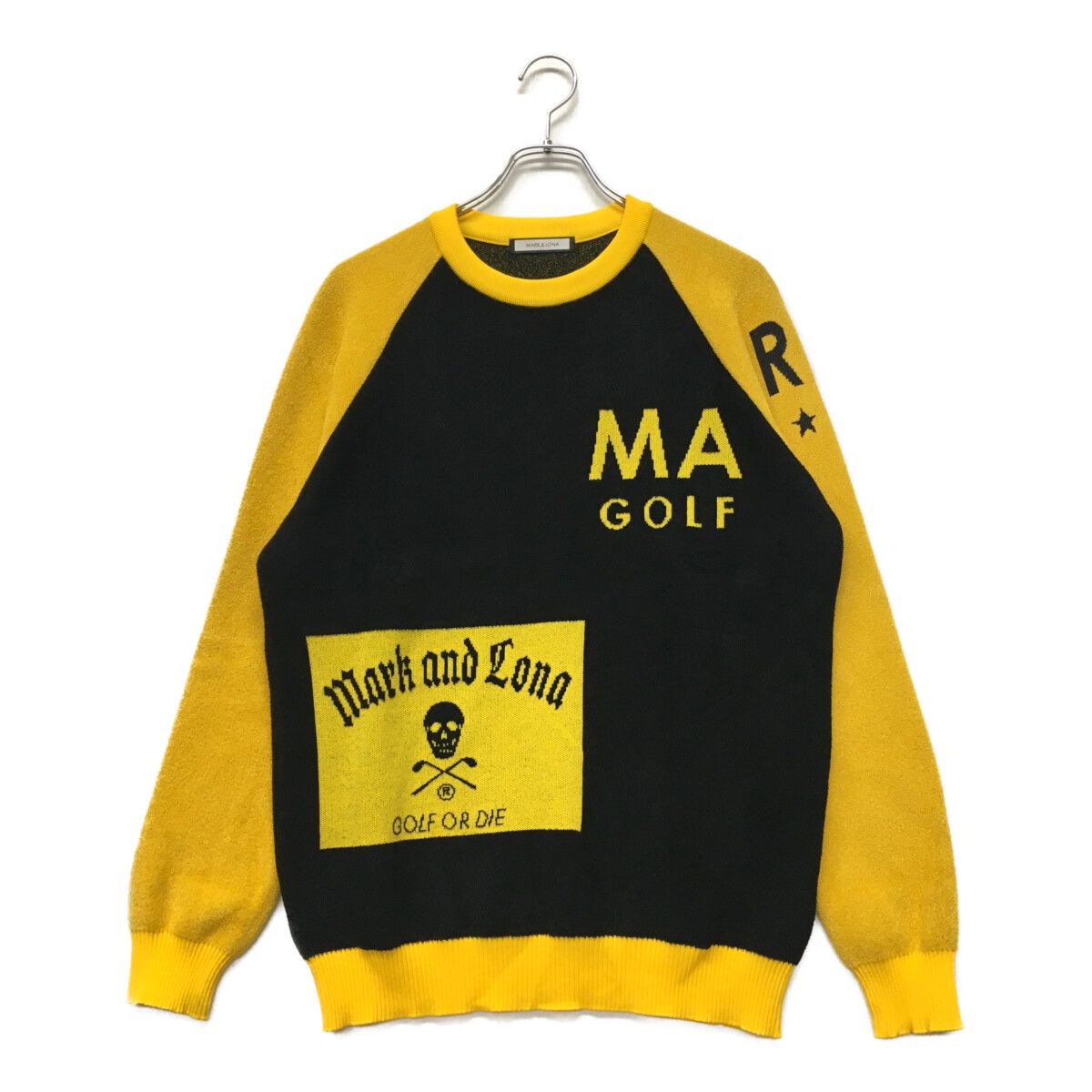 マークアンドロナ ビックロゴ セーター イエロー 【公式通販】
