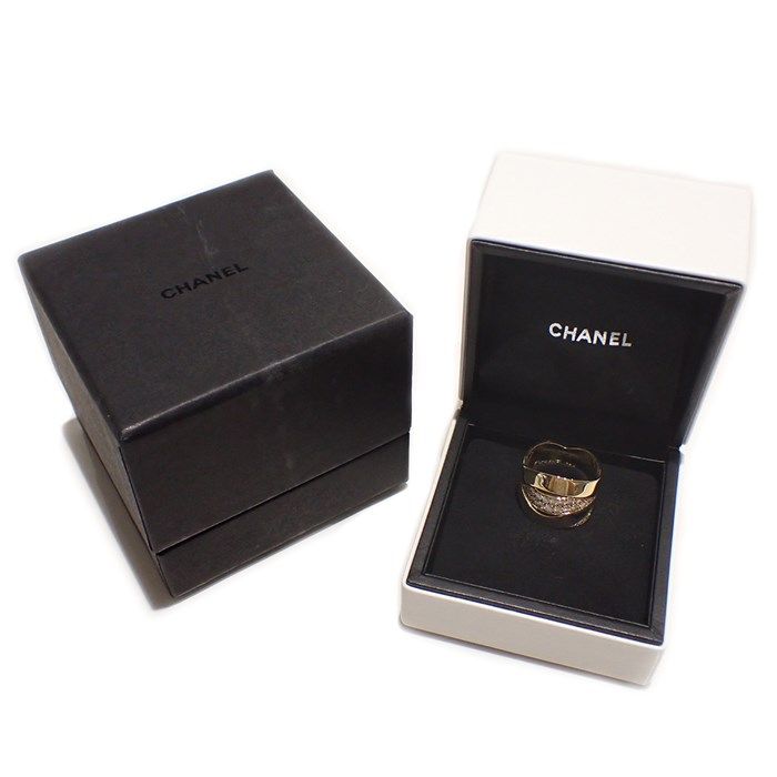 シャネル CHANEL リング ボルディック シグネチャー ワイド リボン  