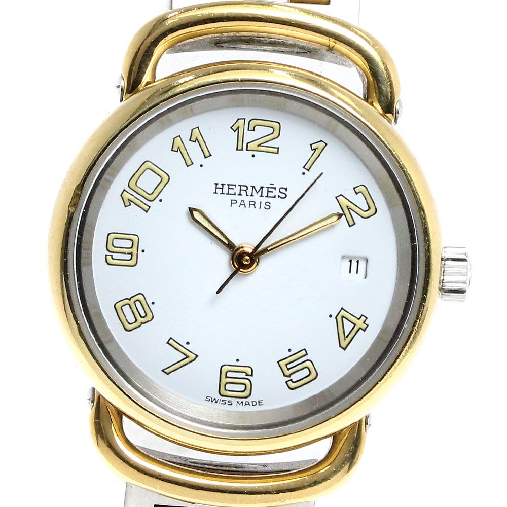 エルメス HERMES プルマン デイト クォーツ レディース箱付き_806294 
