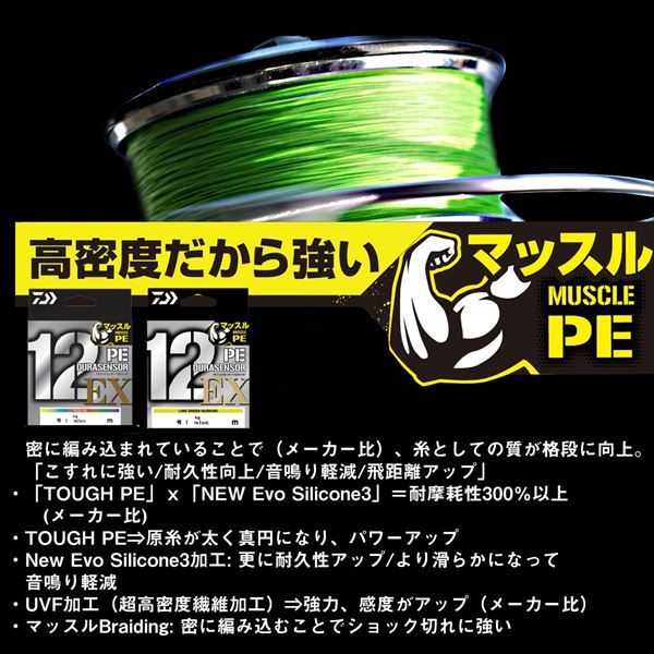 ダイワ PEライン UVF PEデュラセンサー×12EX+Si3 LGM 0.4-150m 【公式