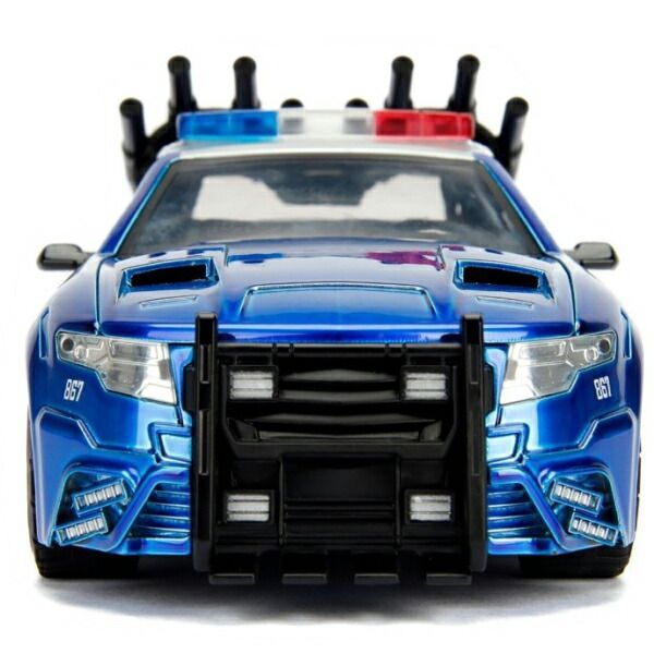 JADA TOYS TRANSFORMERS BARRICADE CUSTOM POLICE CAR 1/24